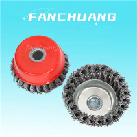 Twist Knot Wire Cup Brush passer til de fleste vinkelsliber polering